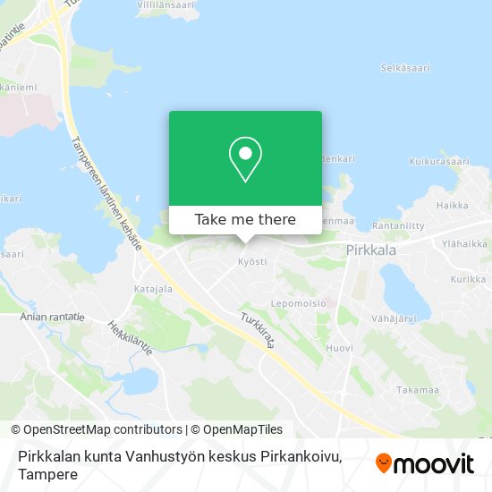 Pirkkalan kunta Vanhustyön keskus Pirkankoivu map