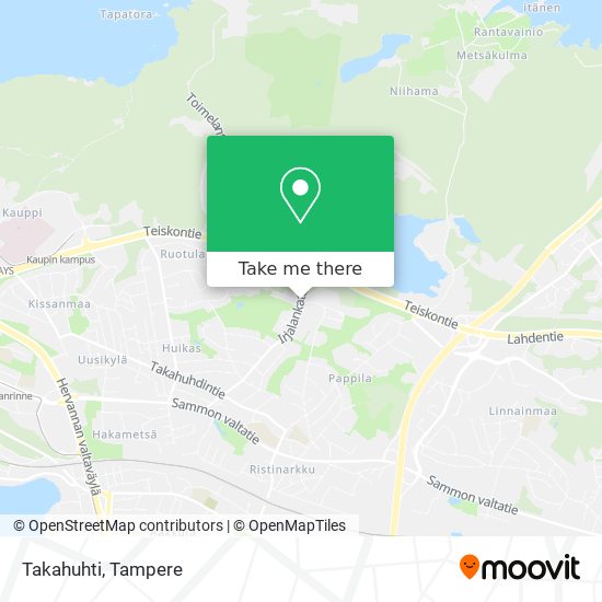 How to get to Takahuhti in Tampere by Bus or Light Rail?