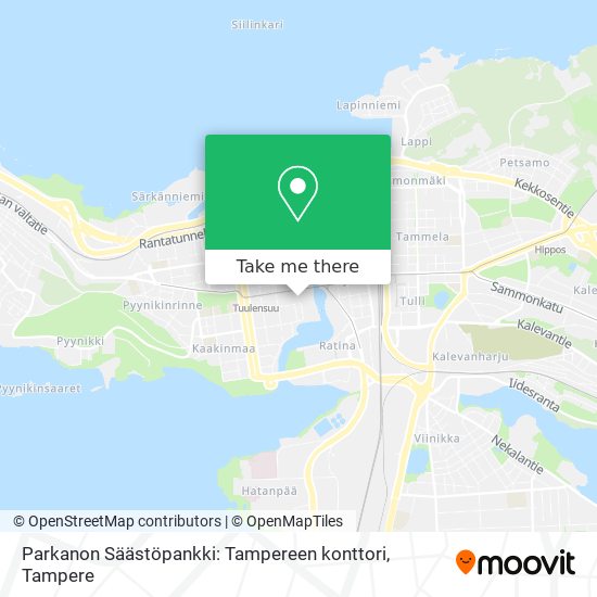 Parkanon Säästöpankki: Tampereen konttori map
