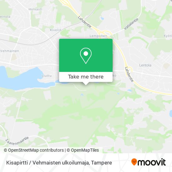 Kisapirtti / Vehmaisten ulkoilumaja map