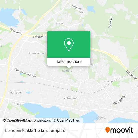 Leinolan lenkki 1,5 km map