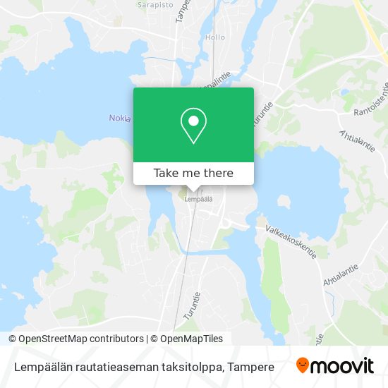 Lempäälän rautatieaseman taksitolppa map