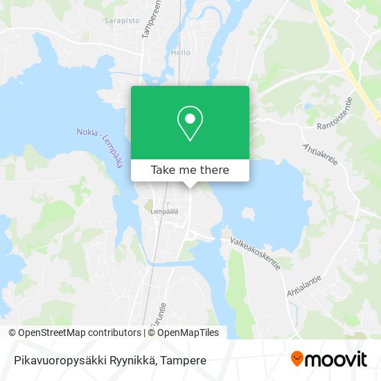 Pikavuoropysäkki Ryynikkä map