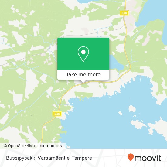 Bussipysäkki Varsamäentie map