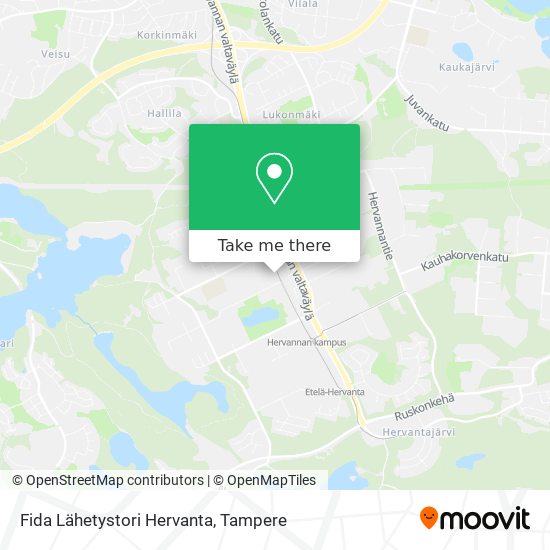 Fida Lähetystori Hervanta map