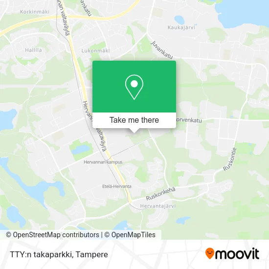 TTY:n takaparkki map