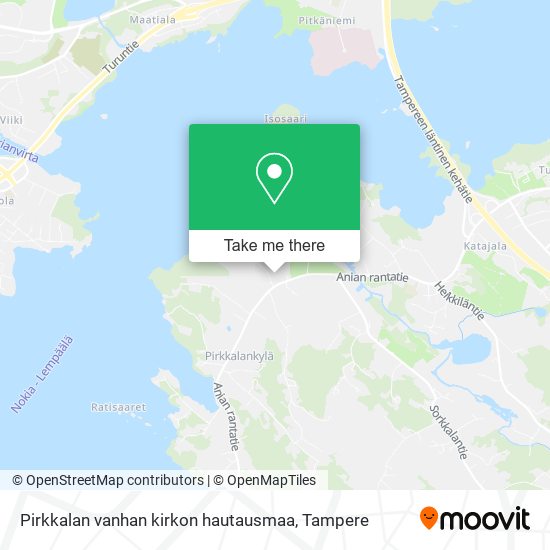 Pirkkalan vanhan kirkon hautausmaa map