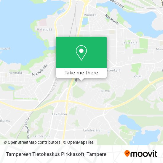 Tampereen Tietokeskus Pirkkasoft map
