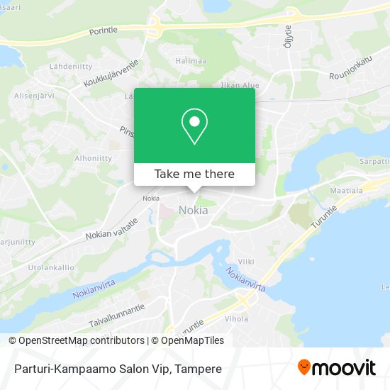Parturi-Kampaamo Salon Vip map