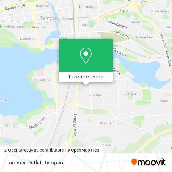 Tammer Outlet map