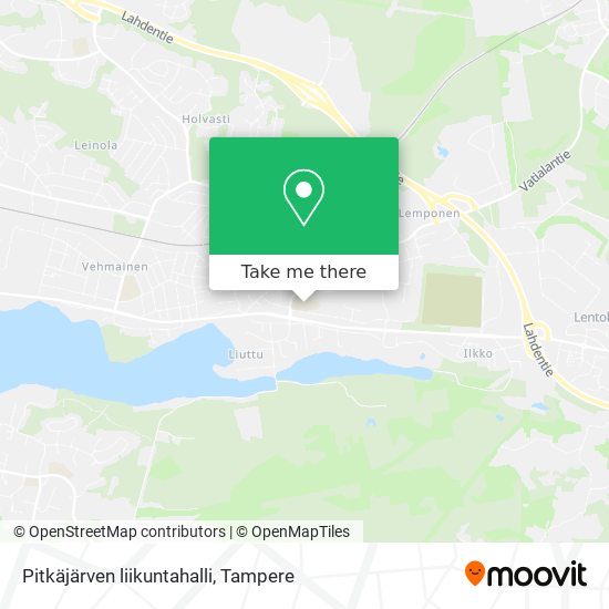 Pitkäjärven liikuntahalli map
