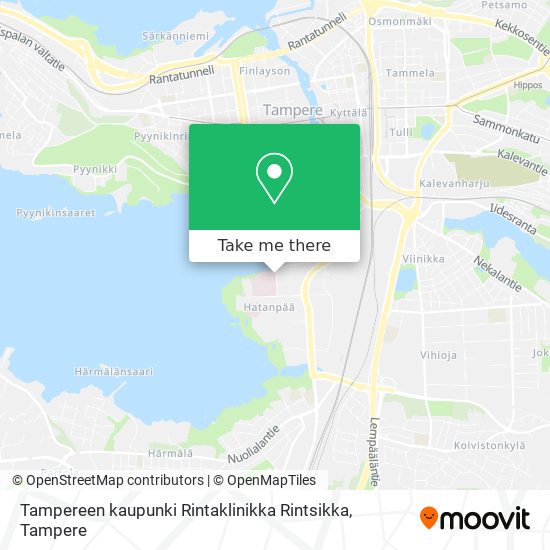 Tampereen kaupunki Rintaklinikka Rintsikka map
