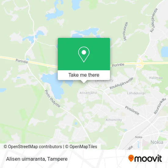 Alisen uimaranta map