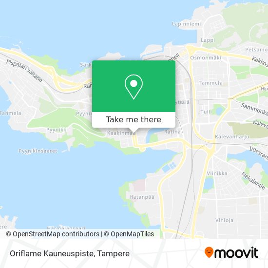 Oriflame Kauneuspiste map