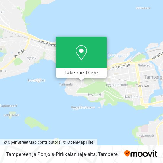 Tampereen ja Pohjois-Pirkkalan raja-aita map