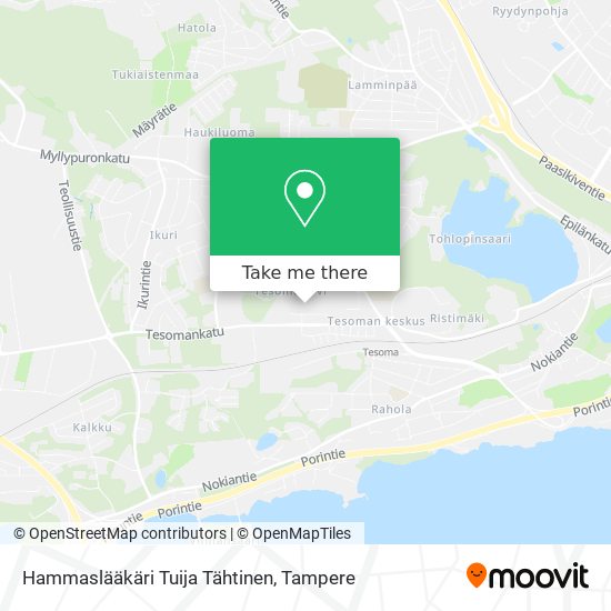 Hammaslääkäri Tuija Tähtinen map