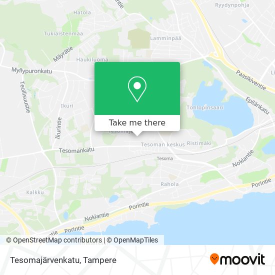 Tesomajärvenkatu map