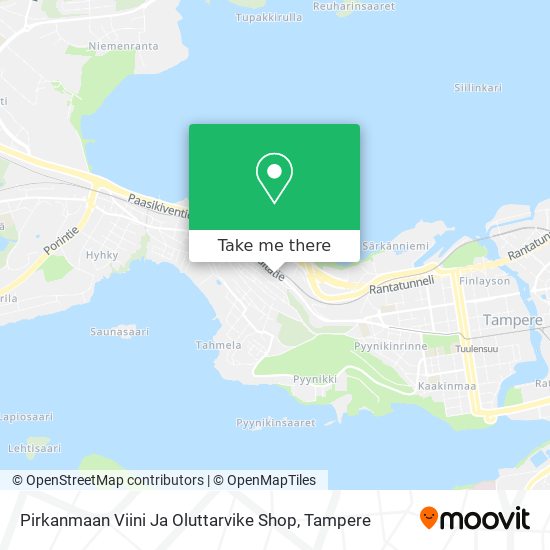 Pirkanmaan Viini Ja Oluttarvike Shop map