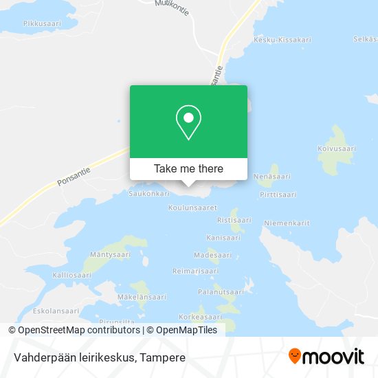 Vahderpään leirikeskus map