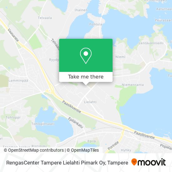RengasCenter Tampere Lielahti Pimark Oy map