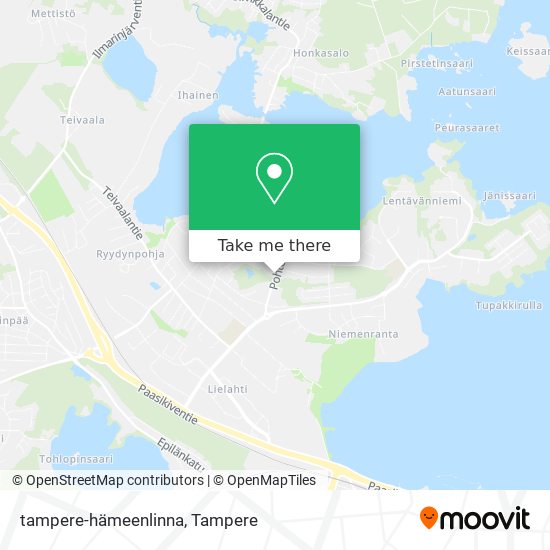 tampere-hämeenlinna map