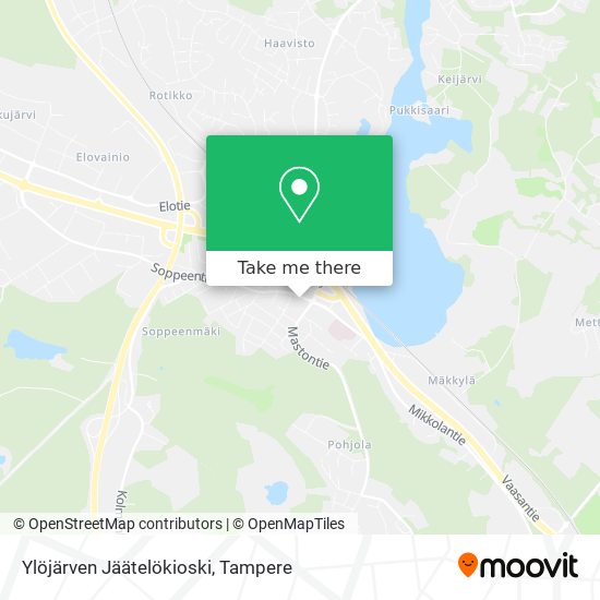 Ylöjärven Jäätelökioski map