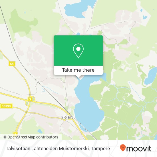 Talvisotaan Lähteneiden Muistomerkki map