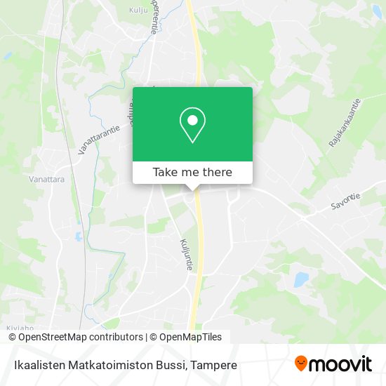 Ikaalisten Matkatoimiston Bussi map