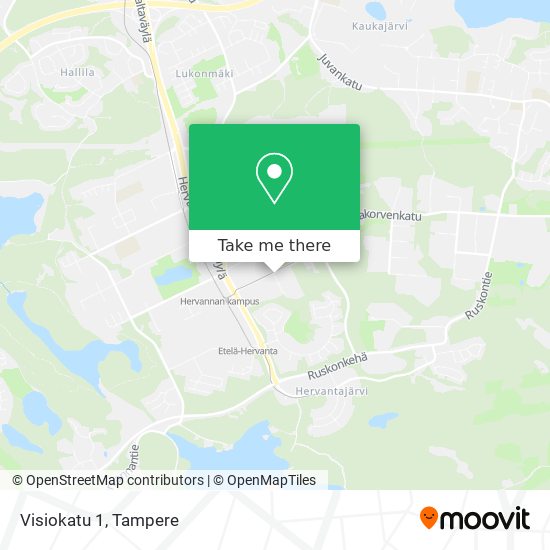 How to get to Visiokatu 1 in Tampere by Bus or Light Rail?