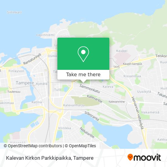Kalevan Kirkon Parkkipaikka map