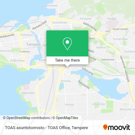 TOAS asuntotoimisto - TOAS Office map