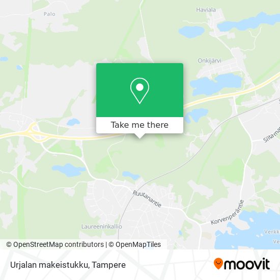 How to get to Urjalan makeistukku in Kangasala by Bus?