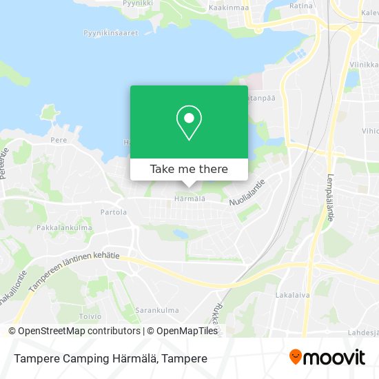Tampere Camping Härmälä map