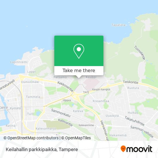How to get to Keilahallin parkkipaikka in Tampere by Bus, Light Rail or  Train?