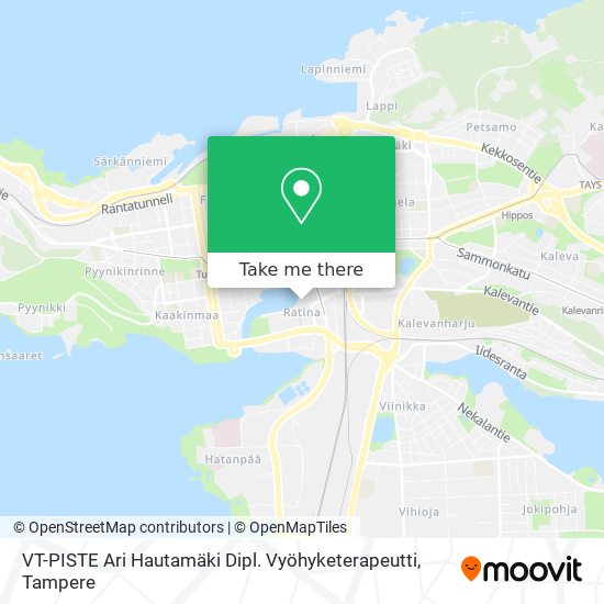 VT-PISTE Ari Hautamäki Dipl. Vyöhyketerapeutti map