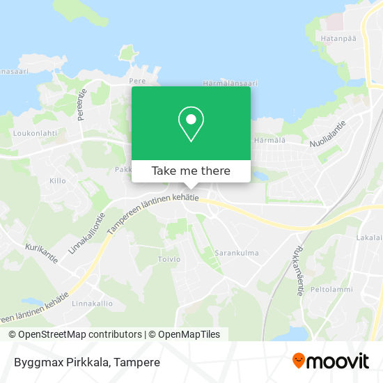 Byggmax Pirkkala map