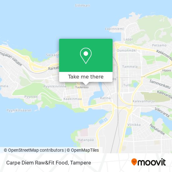 Carpe Diem Raw&Fit Food map
