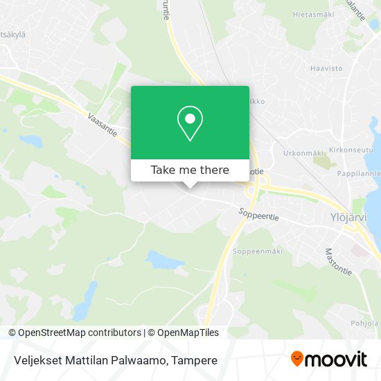 Veljekset Mattilan Palwaamo map