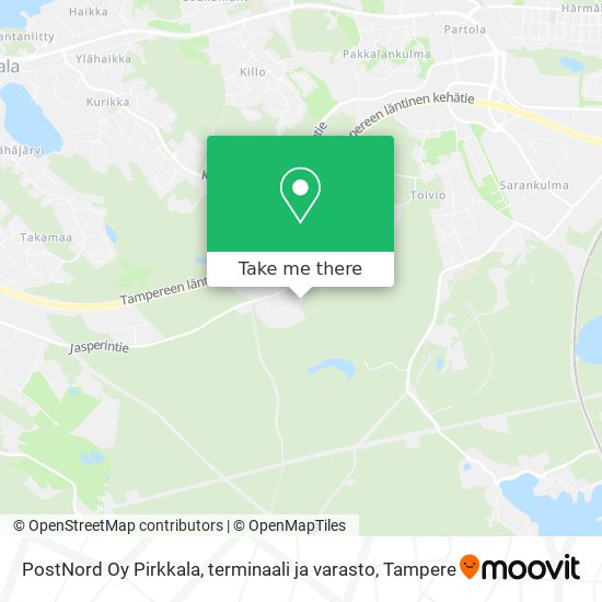 PostNord Oy Pirkkala, terminaali ja varasto map