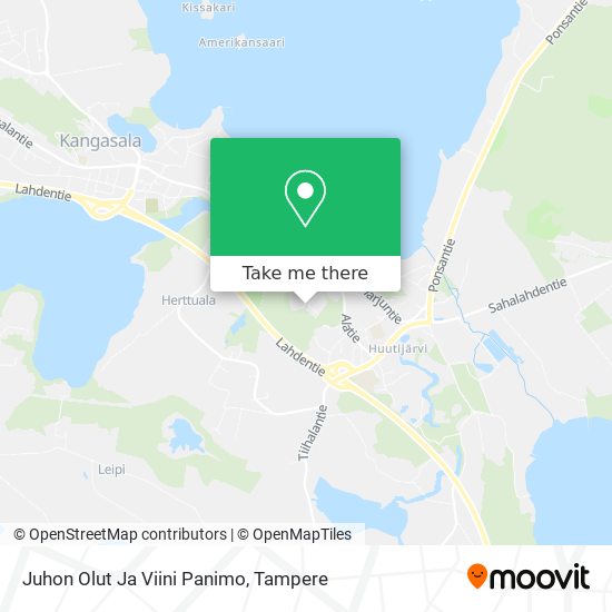 Juhon Olut Ja Viini Panimo map