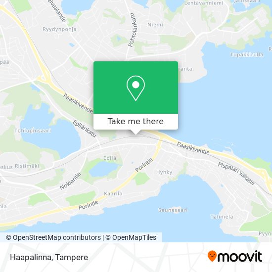 How to get to Haapalinna in Tampere by Bus or Train?