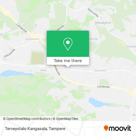 Terveystalo Kangasala map