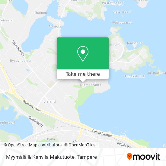 Myymälä & Kahvila Makutuote map