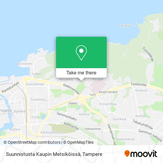 Suunnistusta Kaupin Metsiköissä map