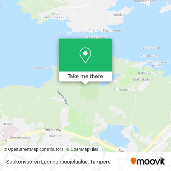 Soukonvuoren Luonnonsuojelualue map