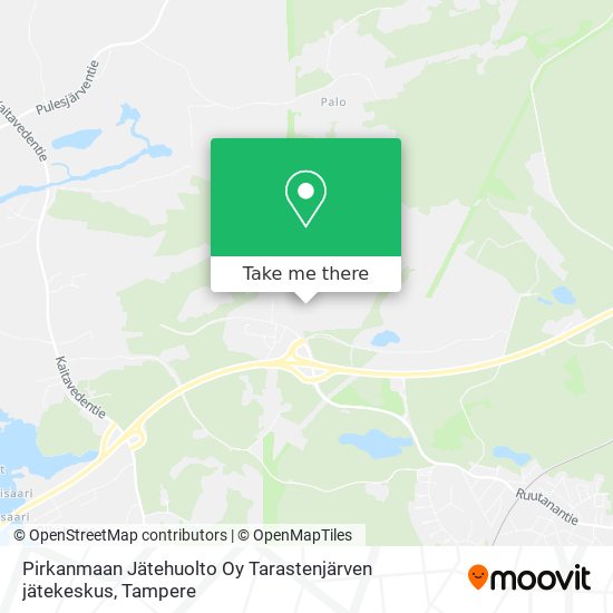 Pirkanmaan Jätehuolto Oy Tarastenjärven jätekeskus map