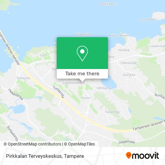 How to get to Pirkkalan Terveyskeskus by Bus or Light Rail?