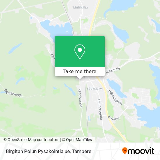 Birgitan Polun Pysäköintialue map