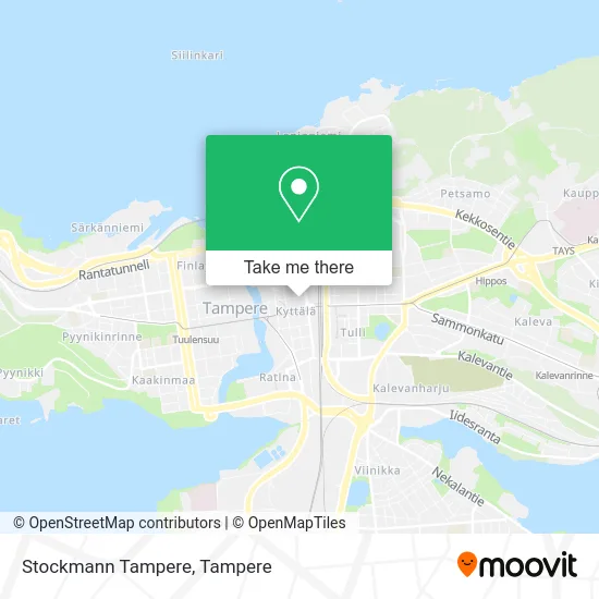 Stockmann Tampere map