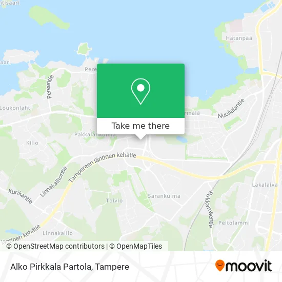 Alko Pirkkala Partola map